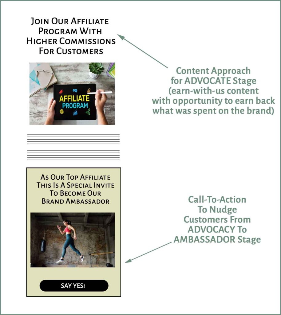 Advocacy Stage Content and its CTA