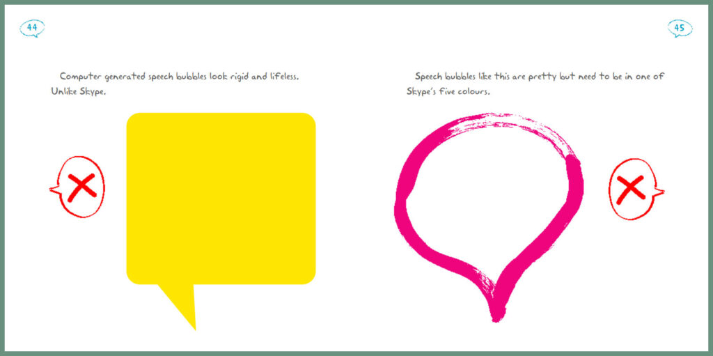 Skype Brand Guidelines Manual Speech Bubbles Page-2