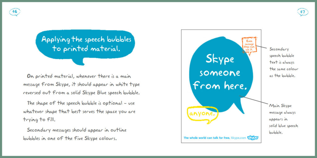 Skype Brand Guidelines Manual Speech Bubbles Page-4