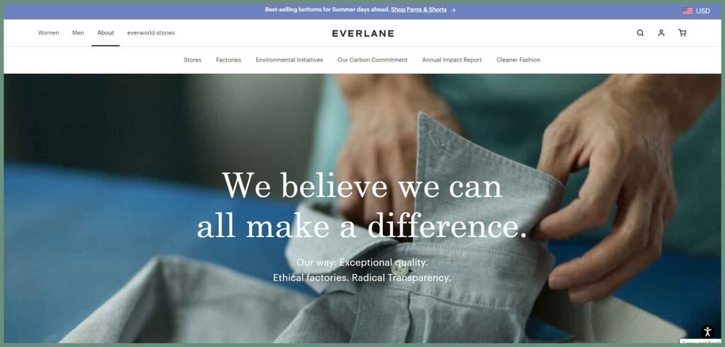 Everlane website