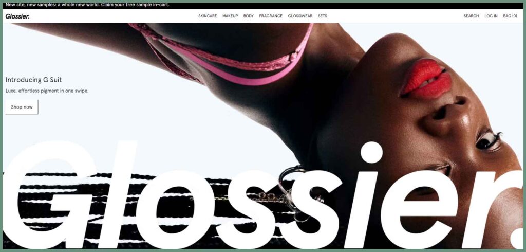 Glossier website