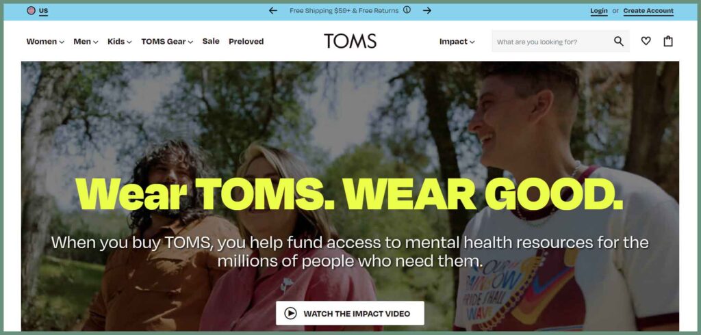TOMS website