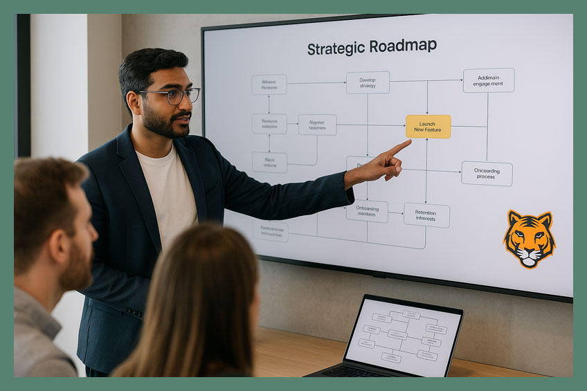 Product Brand | SaaS Platform | Case Study | Brand Differentiation: How a SaaS Brand Traded Its Copycat Map for a Tigerish Path