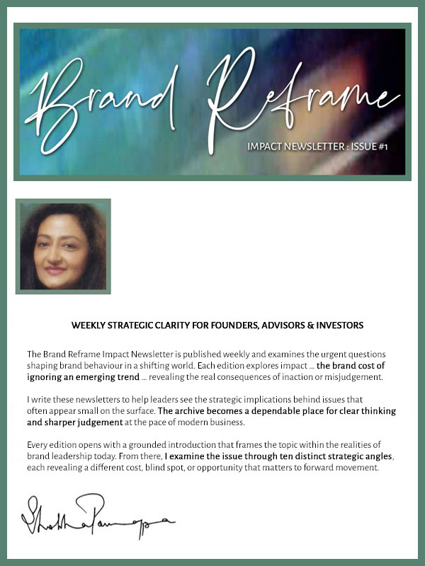 Brand Reframe Impact Newsletter
